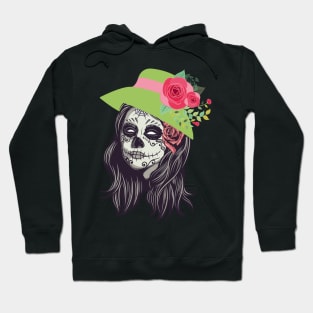 Sugar Skull Beauty Day of The Dead Girl gift Hoodie